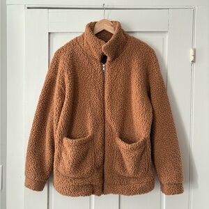 Cozy Brown Sherpa Jacket